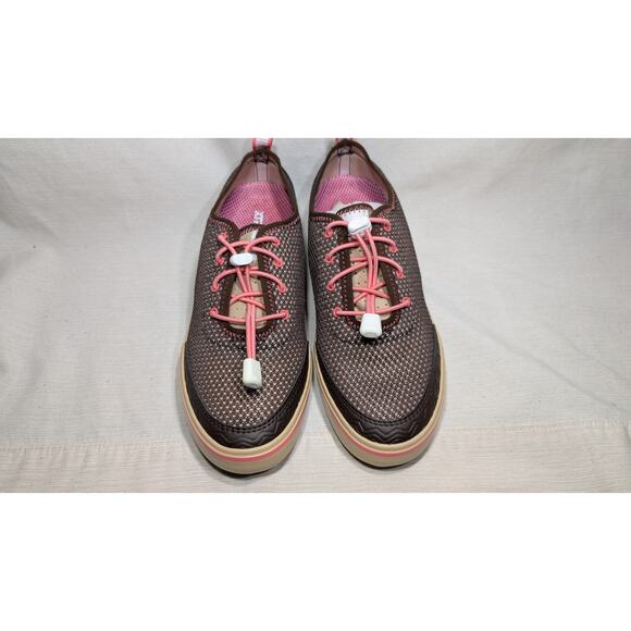 XTRATUF Riptide Women's Airmesh Deck Shoes Size 8 Brown Pink 22409 NWB - Picture 1 of 8